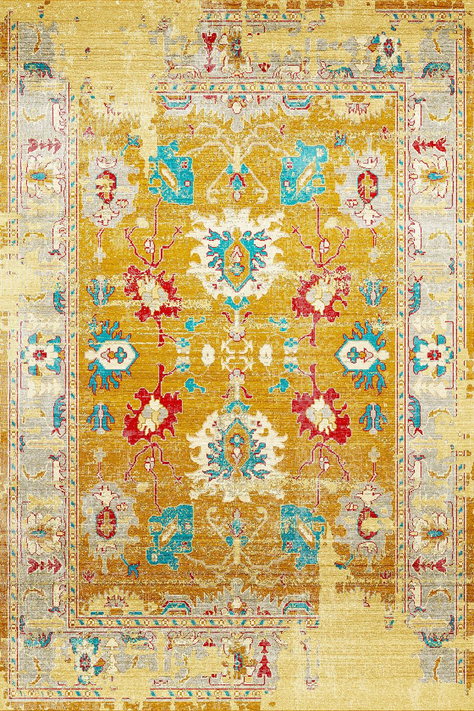 ETNİK SARI ŞIK HALI