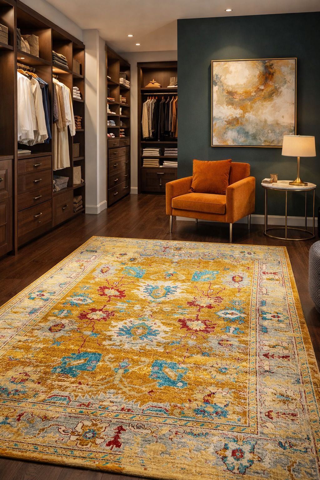 ETNİK SARI ŞIK HALI