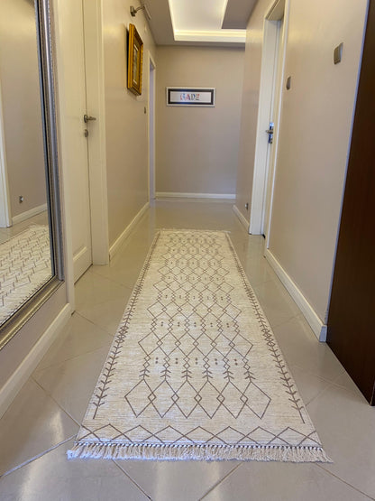 KREM-VİZON DEKORATİF HALI