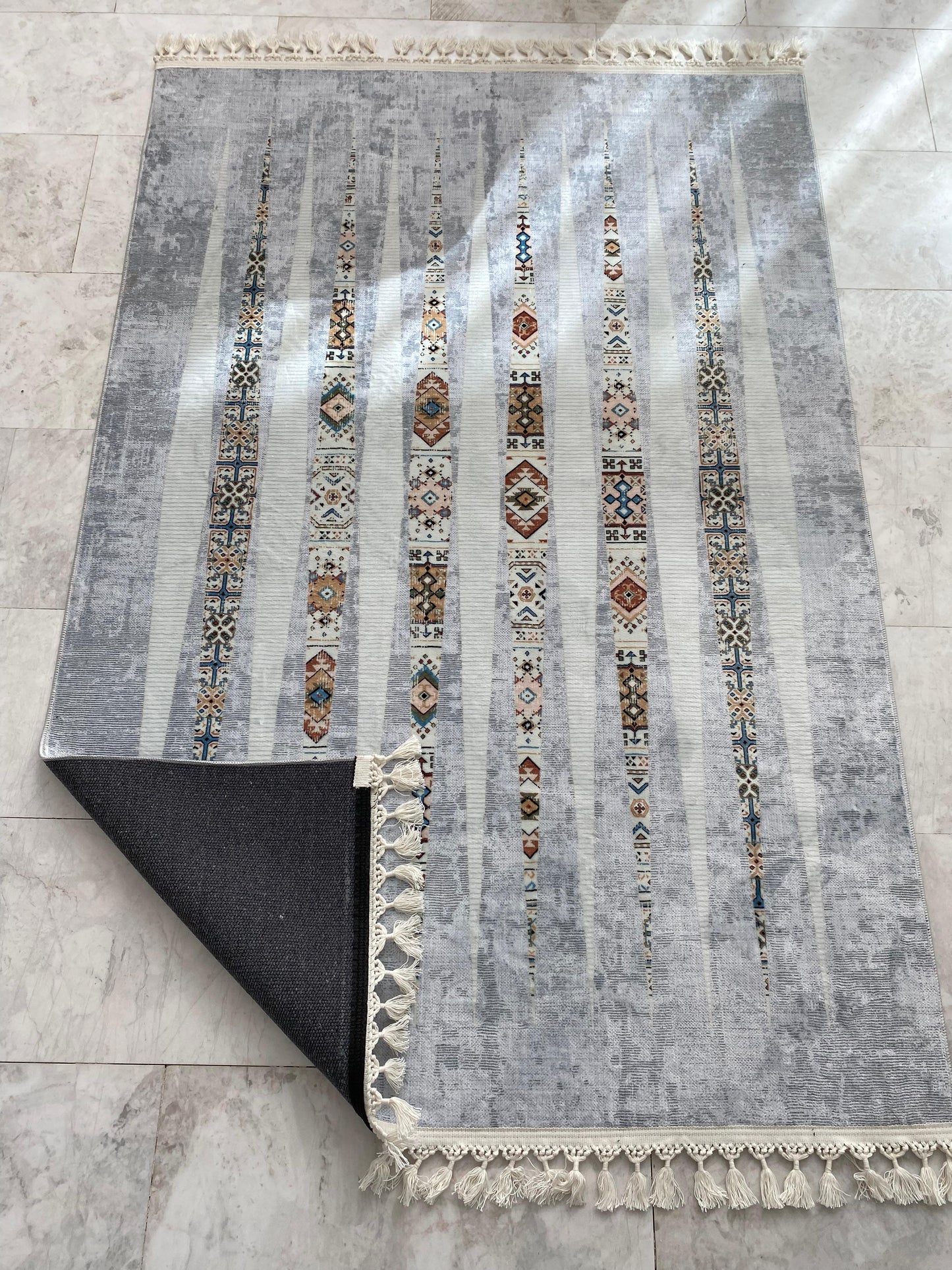 GRİ ÇOK RENKLİ DEKORATİF