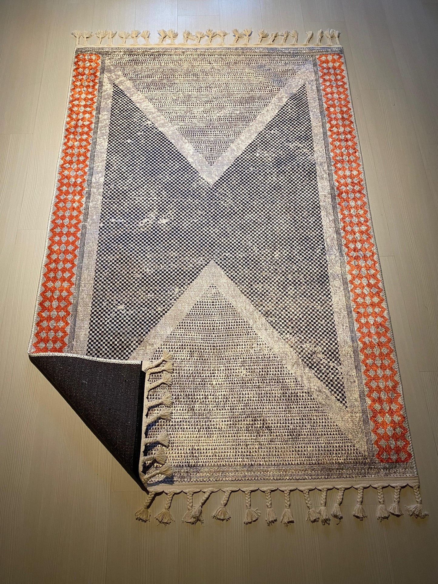 TURUNCU-GRİ ŞIK HALI