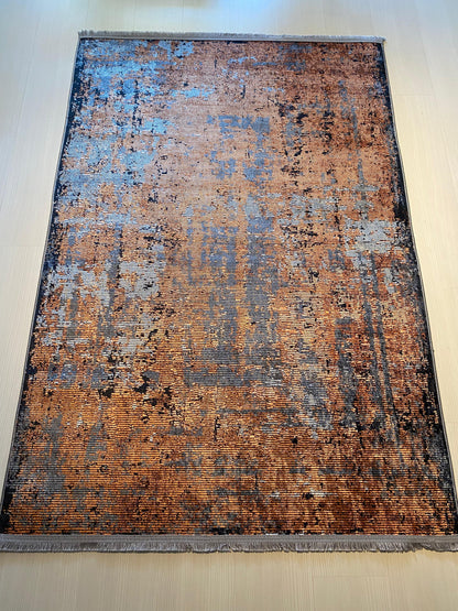 ANTRASİT-KİREMİT DEKORATİF HALI