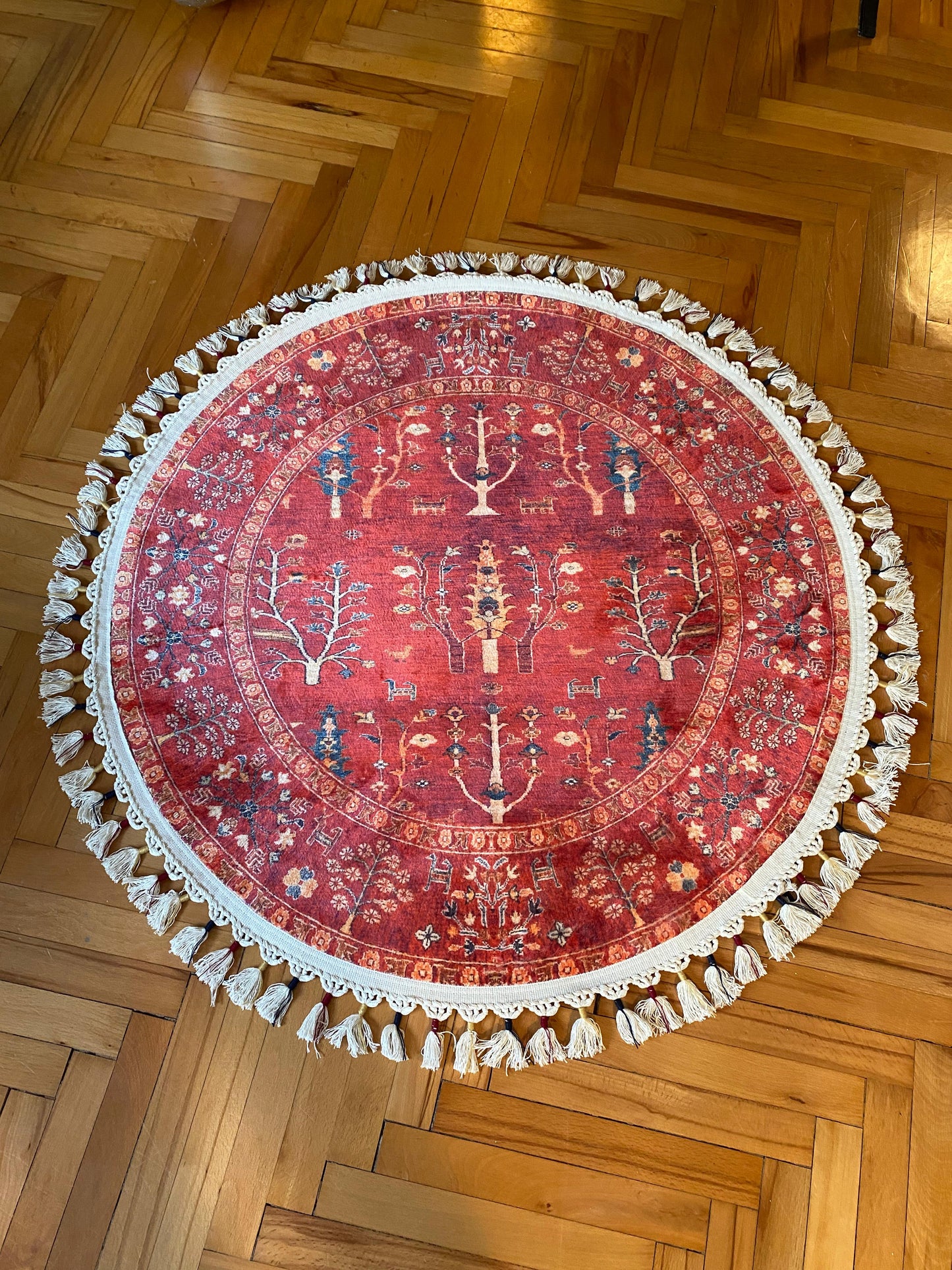 KIRMIZI DAİRESEL HALI