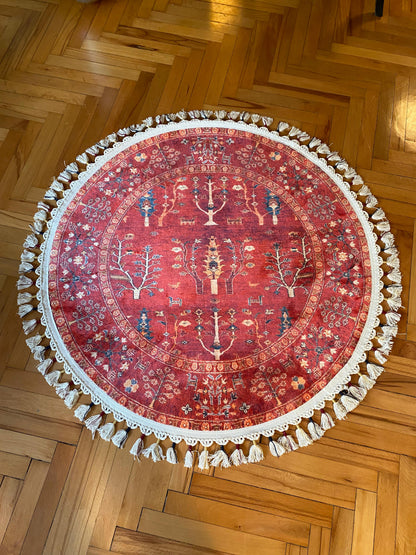 KIRMIZI DAİRESEL HALI