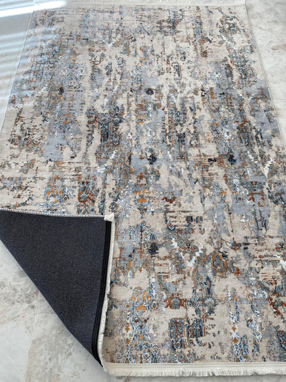 ESKİTME DESENLİ DEKORATİF HALI