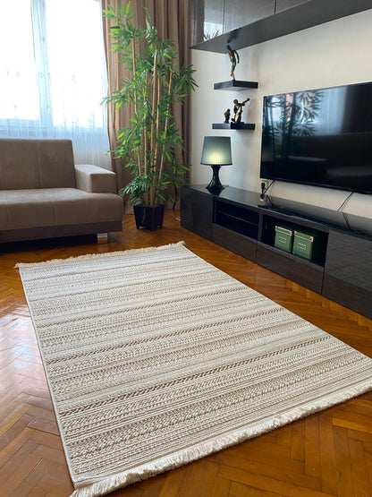 KREM-VİZON DEKORATİF BUKLE