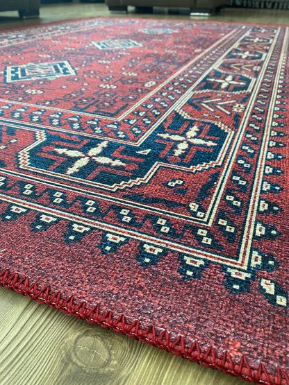 AFGAN MODEL BORDO - KIRMIZI HALI