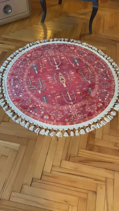 KIRMIZI DAİRESEL HALI