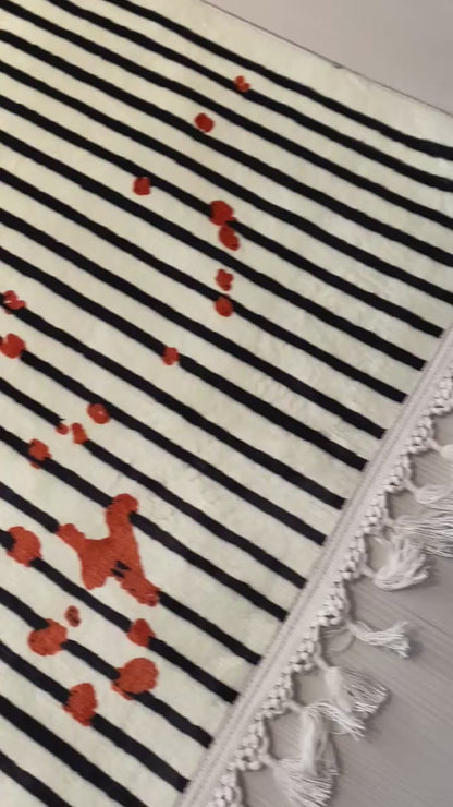 TURUNCU-BEYAZ GEOMETRİK