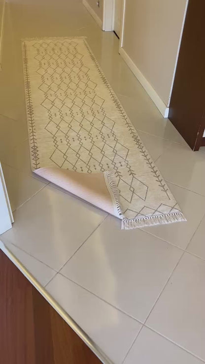 KREM-VİZON DEKORATİF HALI