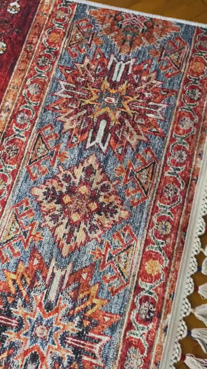 KIRMIZI DEKORATİF HALI